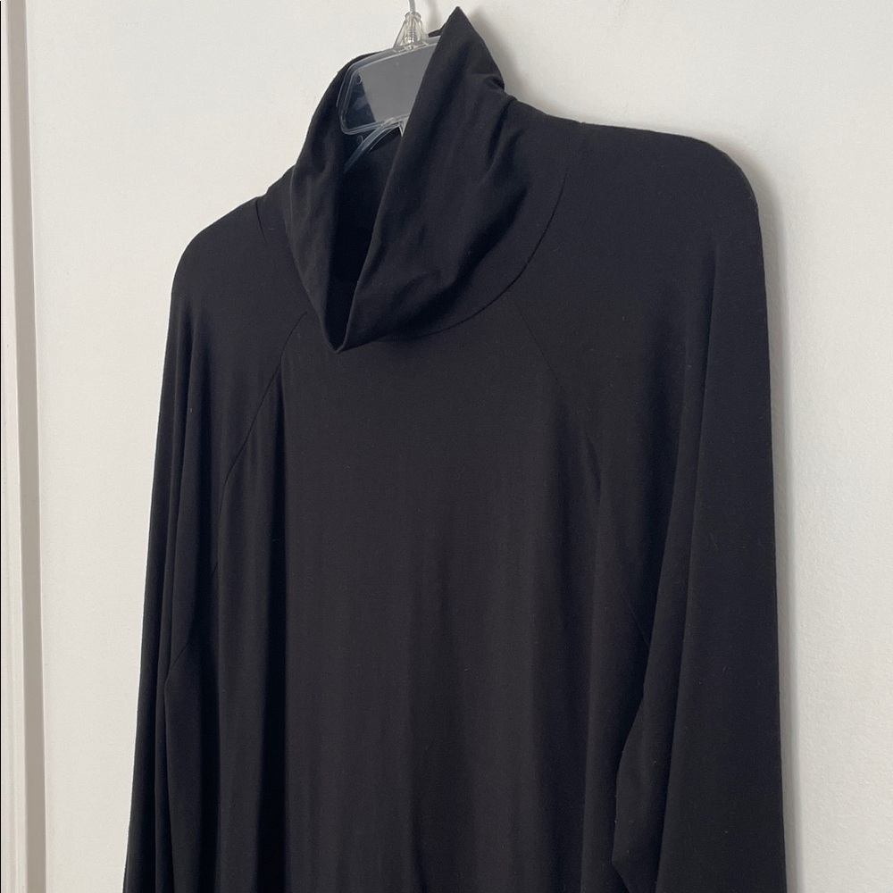 J. Jill Black Luxe Supima Everyday Turtleneck Tunic Top size XL
